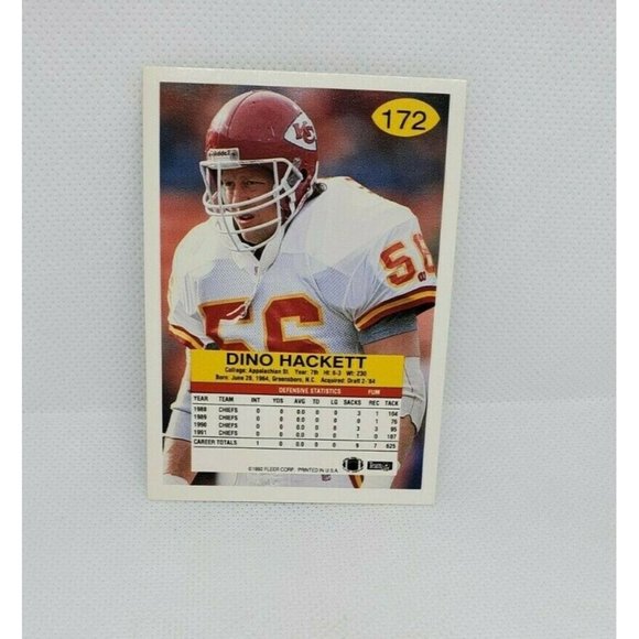 4 Vintage Fleer 92 Kansas City USA Printed Collectible Trading Football Cards - Picture 4 of 12